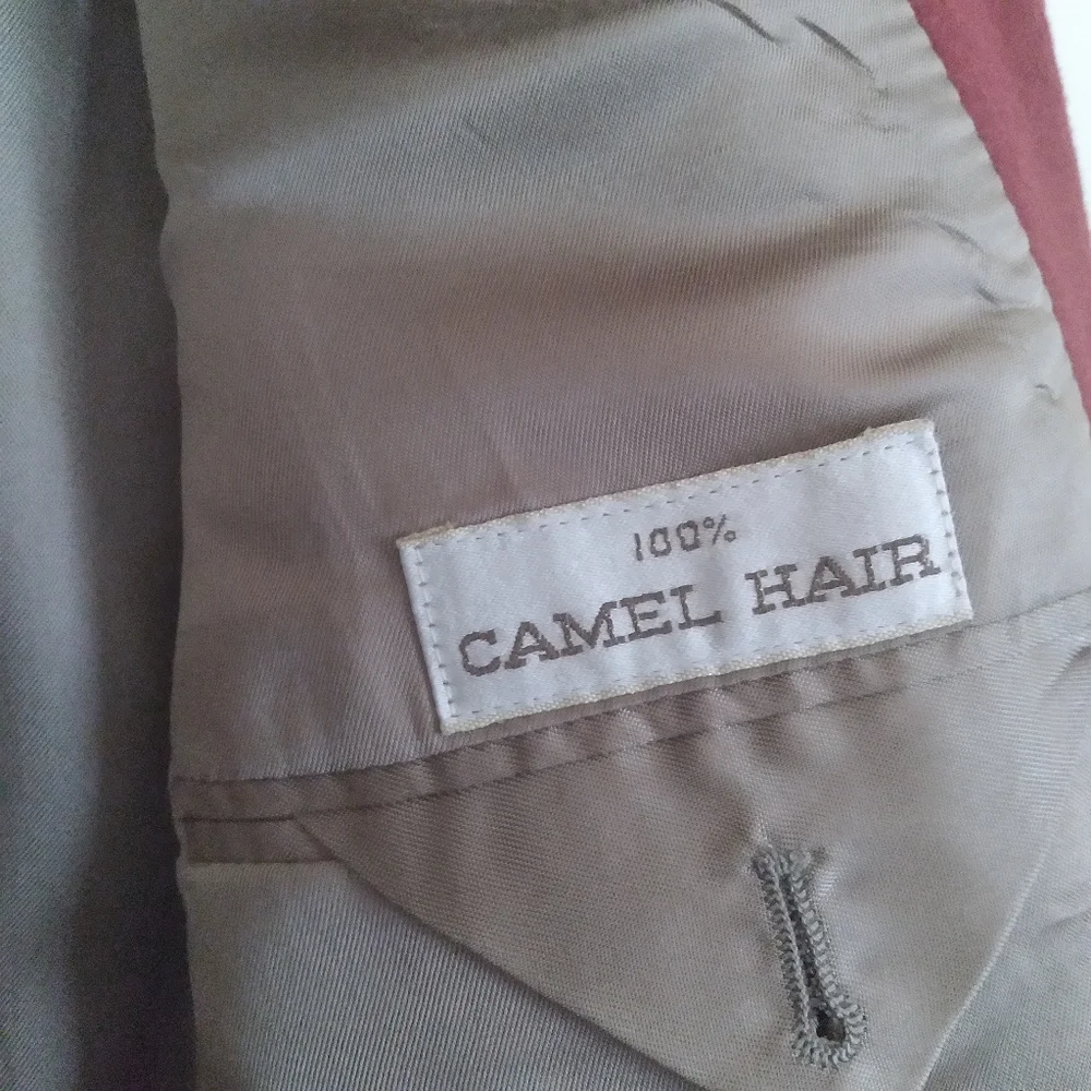 Bill‎ Blass Classic Camel Hair Rust Men's Fall Winter Vintage Blazer